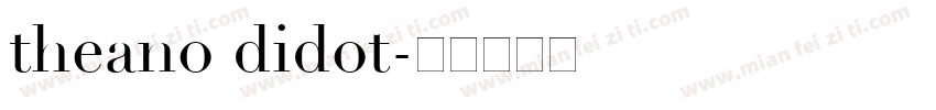 theano didot字体转换